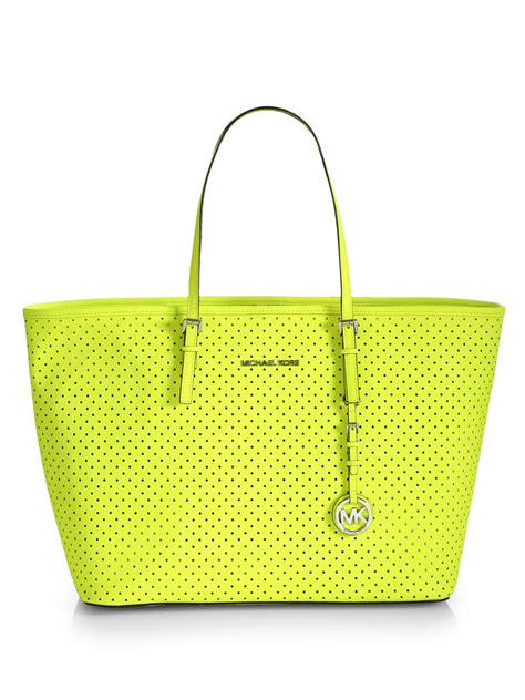 michael kors neon tote|michael kors handbags yellow.